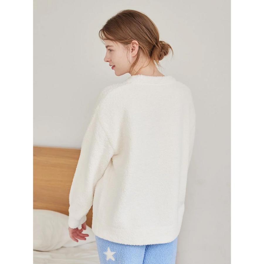 gelato pique（ジェラートピケ） スカーフDOG ジャガードプルオーバー