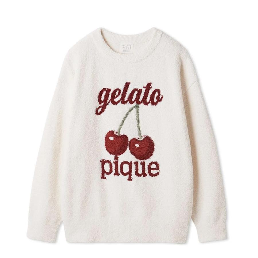 gelato pique (ジェラピケ) 新品未使用 gelato pique（ジェラートピケ） ベビモコチェリージャガードプル