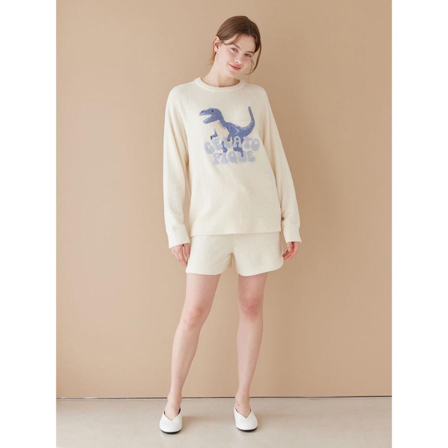 【極美品】ジェラートピケ ⭐︎ダイナソー ジャガード プルオーバー＆ショートパンツ gelato pique（ジェラートピケ） エアリーモコダイナソージャガード