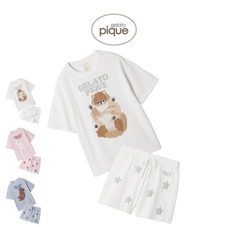 ジェラートピケ SLEEPING DOG ジャガードプルオーバー&パンツセット gelato pique（ジェラートピケ）の「エアモコSLEEPING DOG ジャガード