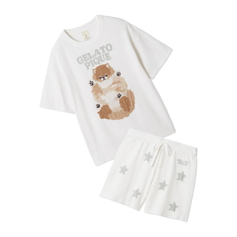 gelato pique（ジェラートピケ） ドッグジャガードプルオーバー&スター