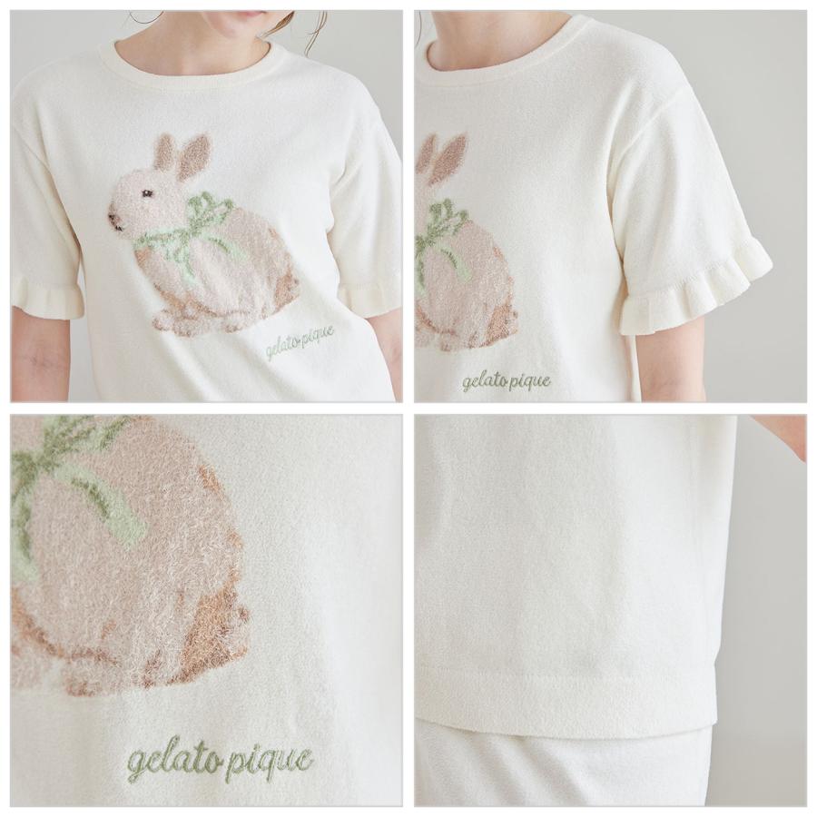 gelato pique（ジェラートピケ） エアリーモコラビットジャガードプル