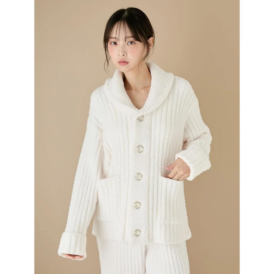 gelato pique（ジェラートピケ） パウダーリブショールカーディガン