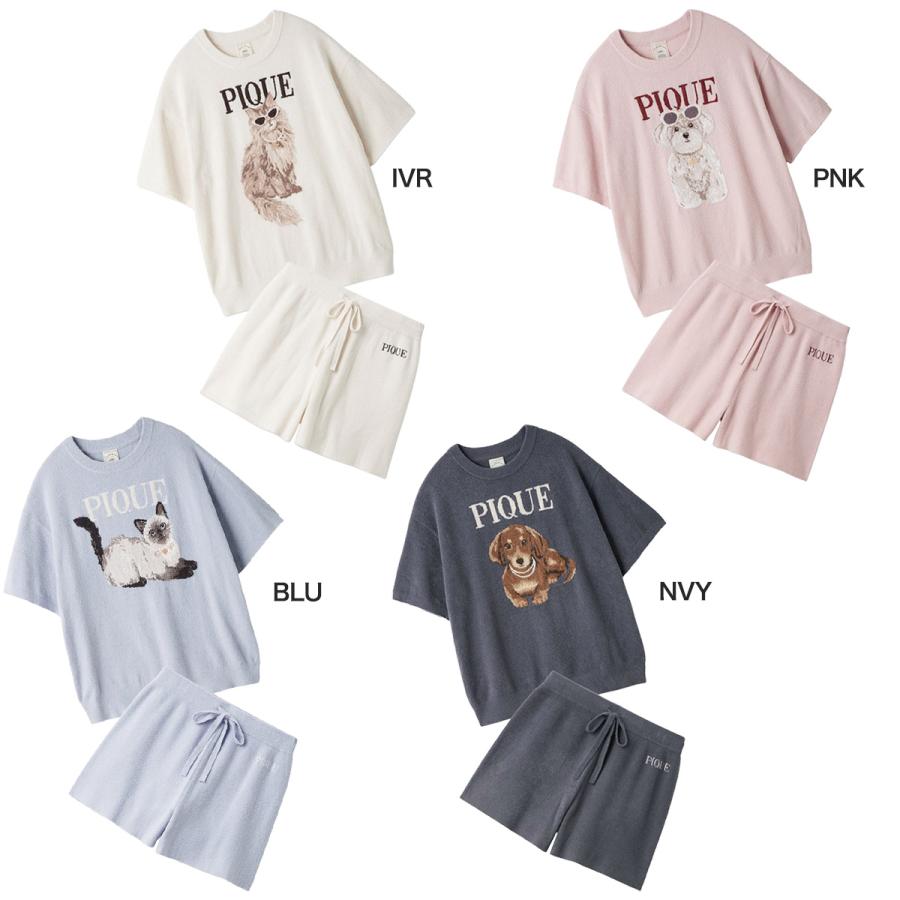 gelato pique（ジェラートピケ） ファッションCATS&DOGSジャガードプル