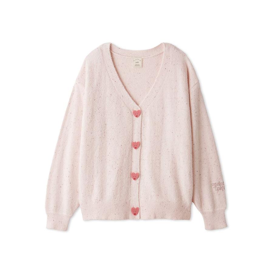 【gelato pique】【LADIES】スムーズィーカーディガン　ピンク sanrio house｜【gelato pique】【LADIES】スムーズィーカーディガン