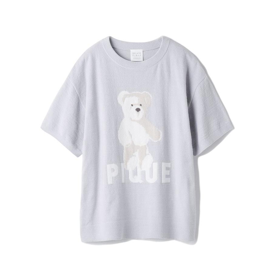 gelato pique（ジェラートピケ） モチーフ柄ジャガードプルオーバー