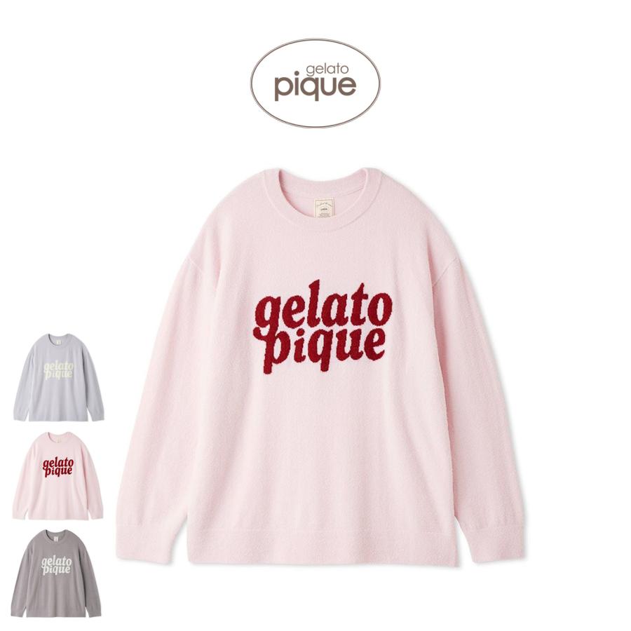 gelato pique（ジェラートピケ） スムーズィーロゴジャガード長袖プル