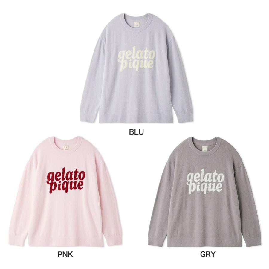 gelato pique（ジェラートピケ） スムーズィーロゴジャガード長袖プル