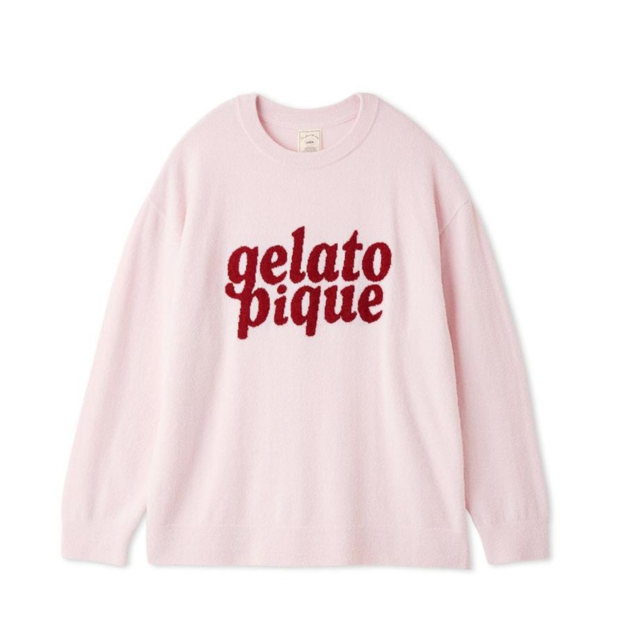 gelato pique（ジェラートピケ） スムーズィーロゴジャガード長袖プル