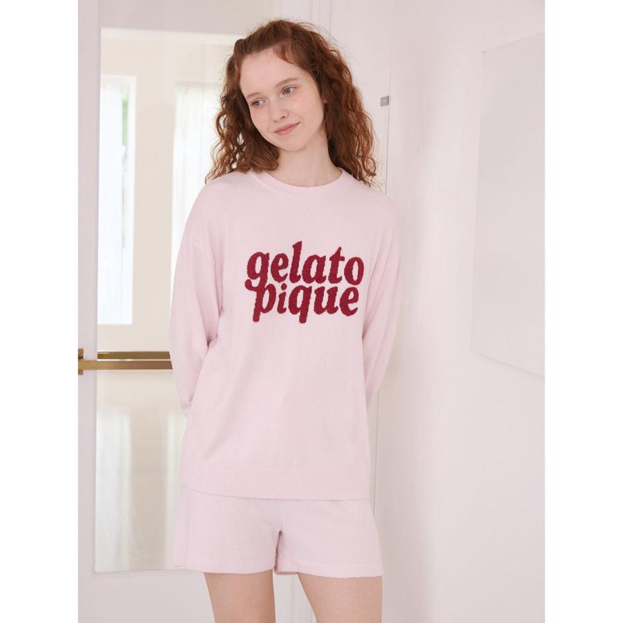 gelato pique（ジェラートピケ） スムーズィーロゴジャガード長袖プル