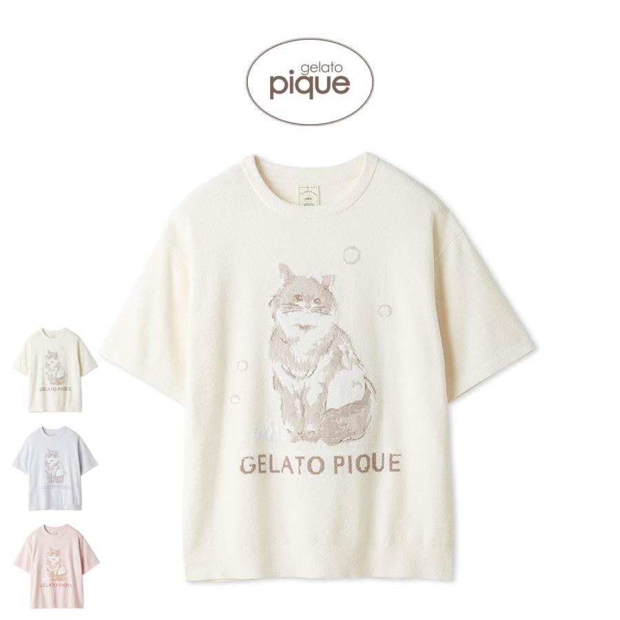 gelato pique（ジェラートピケ） バスタイムCATジャガードプルオーバー