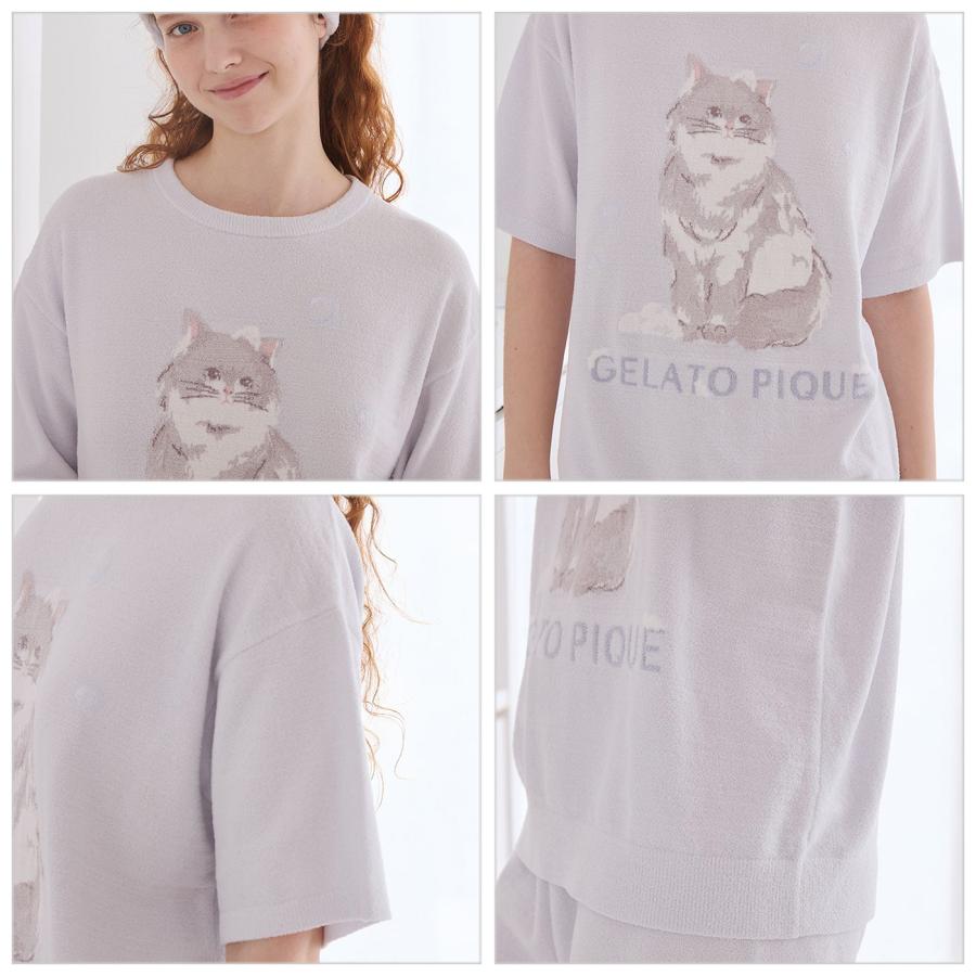 gelato pique（ジェラートピケ） バスタイムCATジャガードプルオーバー