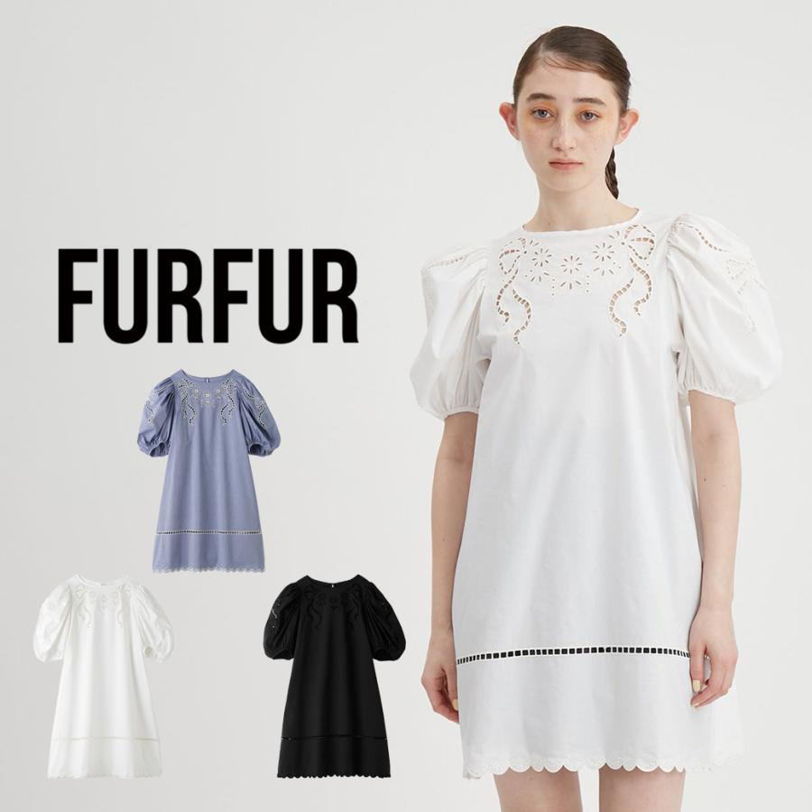 FURFUR SALE50%OFF リボン刺繍チュニックブラウス rwft242026 FURFUR SALE50%OFF リボン刺繍チュニックブラウス rwft242026