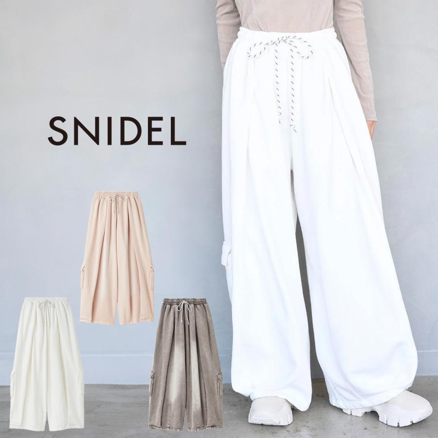SNIDEL（スナイデル） SALE30%OFF NUTMEG ワイドタックスウェット