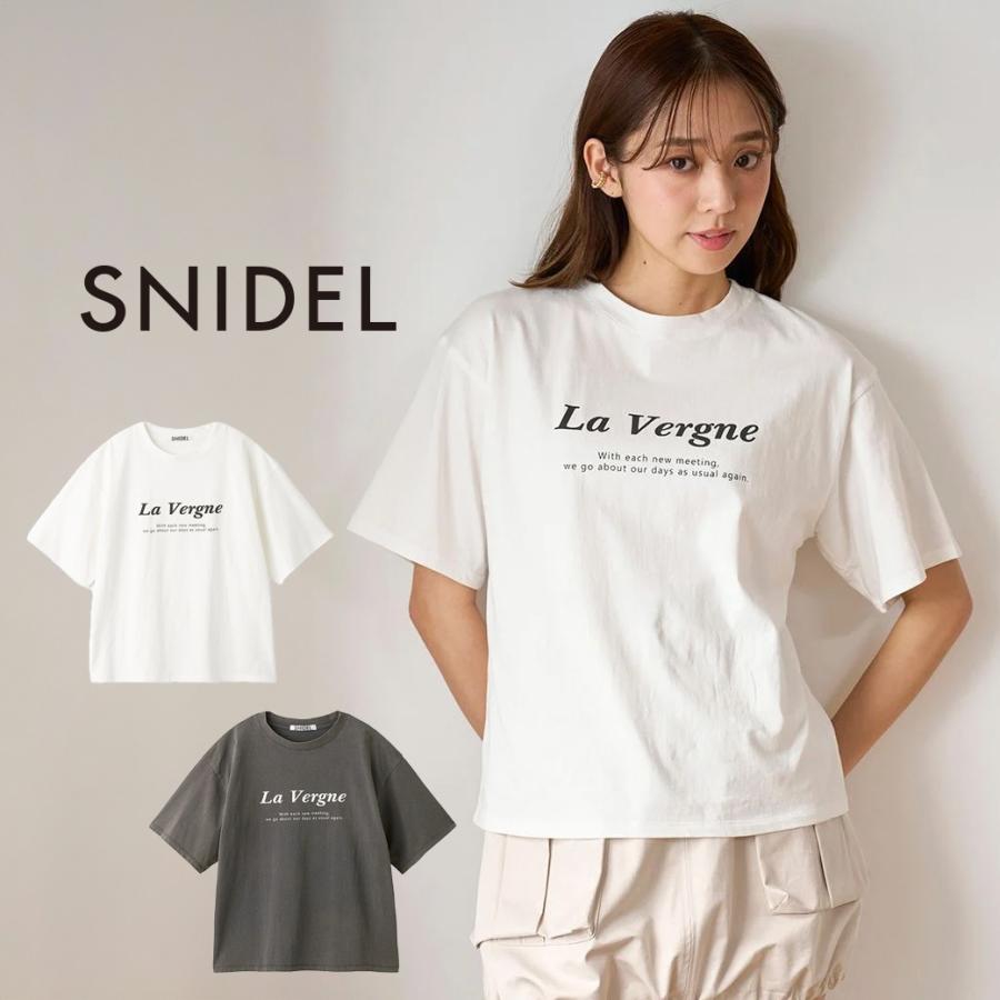 SNIDEL（スナイデル） SALE50%OFF プリントロゴT swct251188