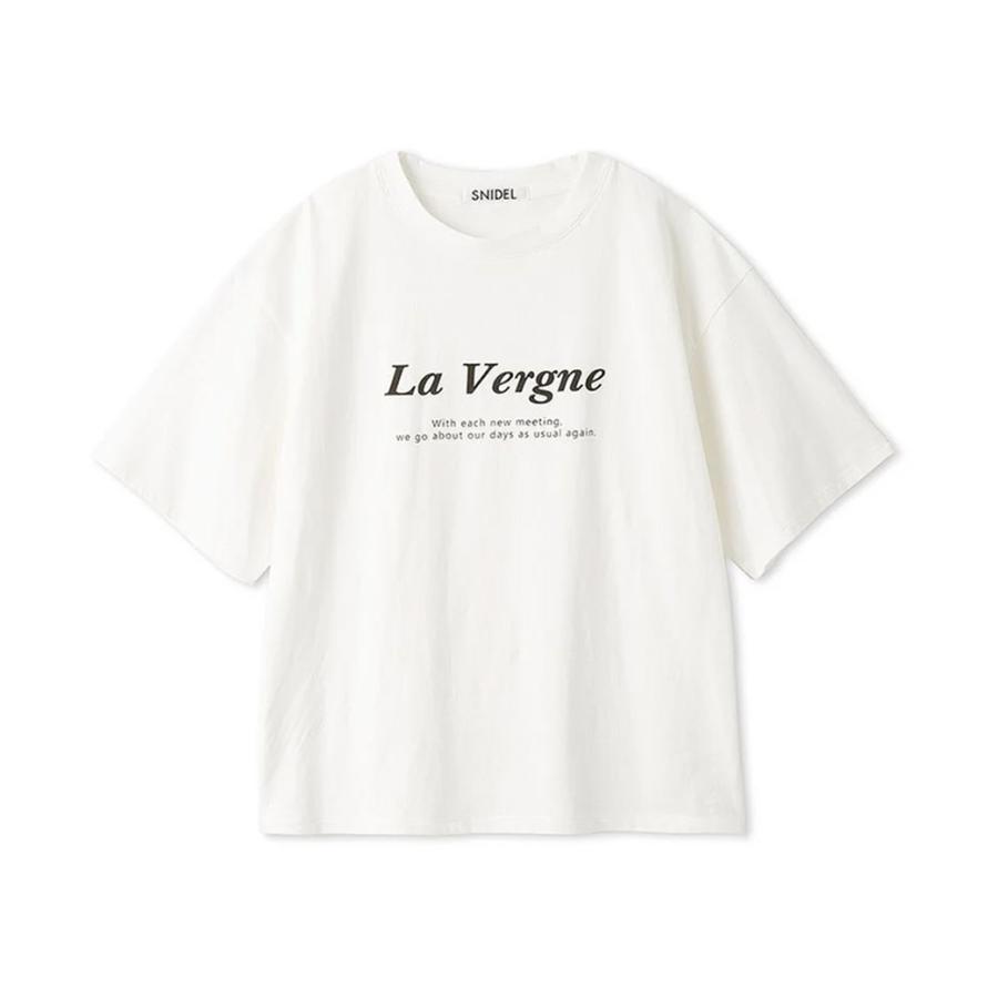 SNIDEL（スナイデル） SALE50%OFF プリントロゴT swct251188
