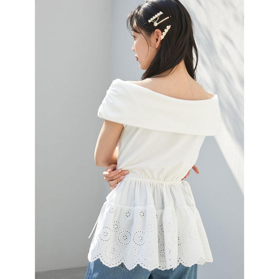 SNIDEL（スナイデル） SALE50%OFF カットオフショルペプラムプル 