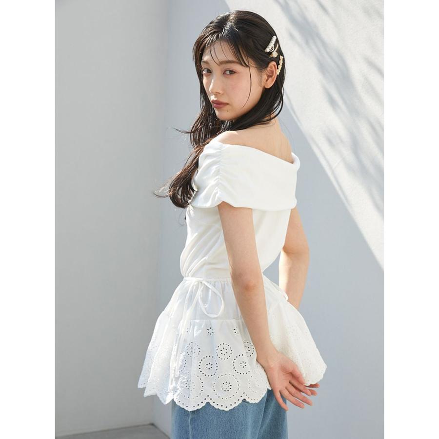 SNIDEL（スナイデル） SALE50%OFF カットオフショルペプラムプル