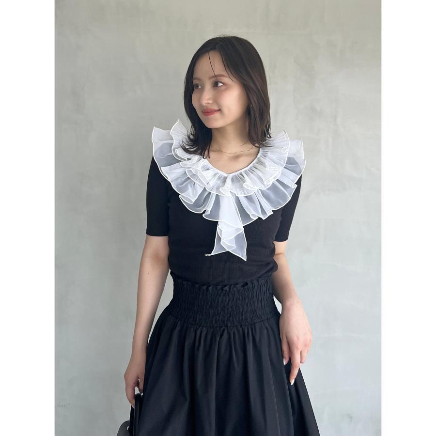 SNIDEL（スナイデル） SALE50%OFF フリルカラーカットプルオーバー
