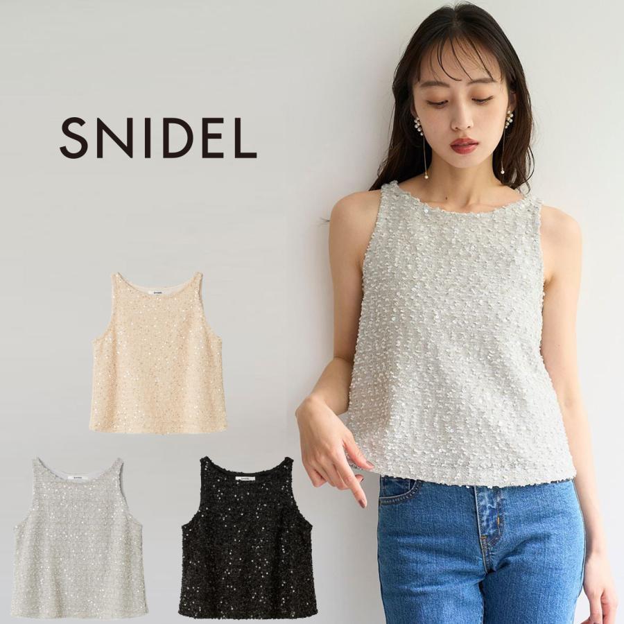 SNIDEL（スナイデル） SALE40%OFF ラメタンクトップス swct254130
