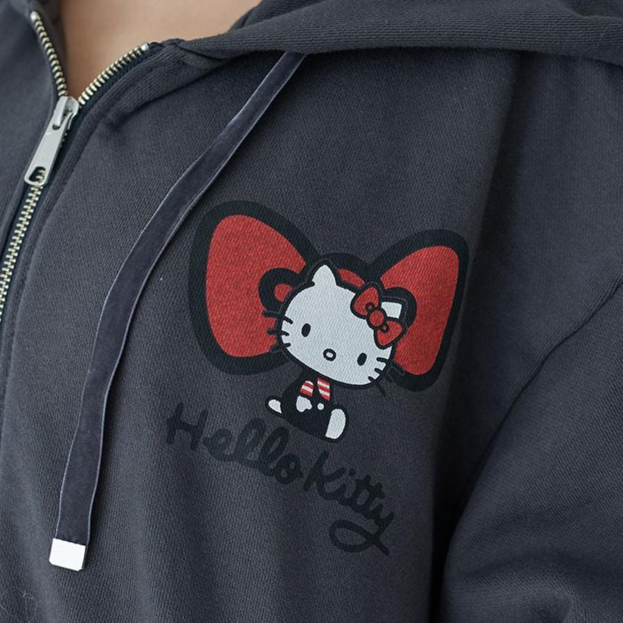 SNIDEL スナイデル HELLO KITTY レースアップパーカー