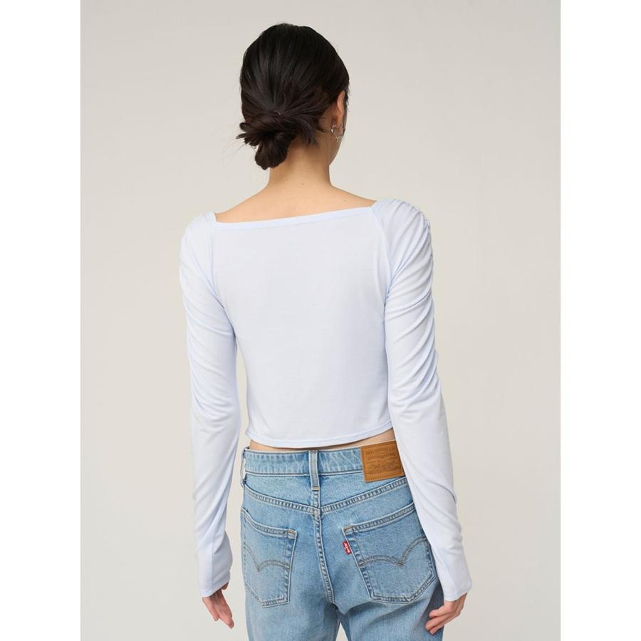 snidel カットトップス SNIDEL（スナイデル） 新作10%OFF トップス 25秋冬 ギャザーカットプル