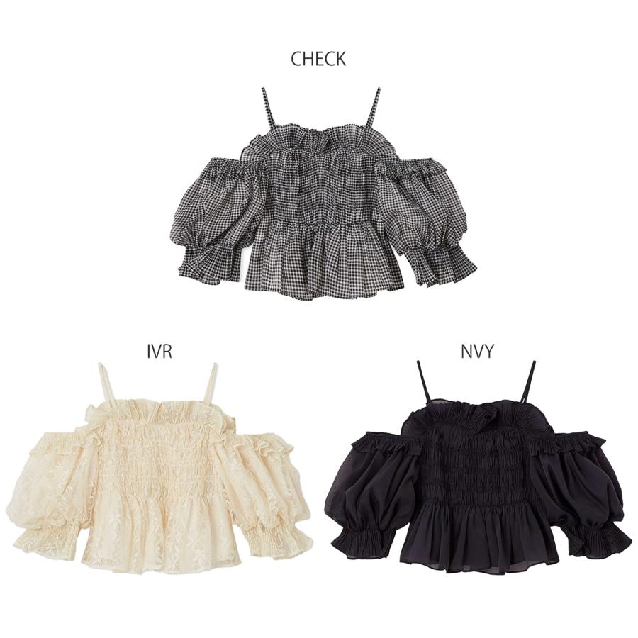 SNIDEL スナイデル Sustainableギャザーオフショルブラウス