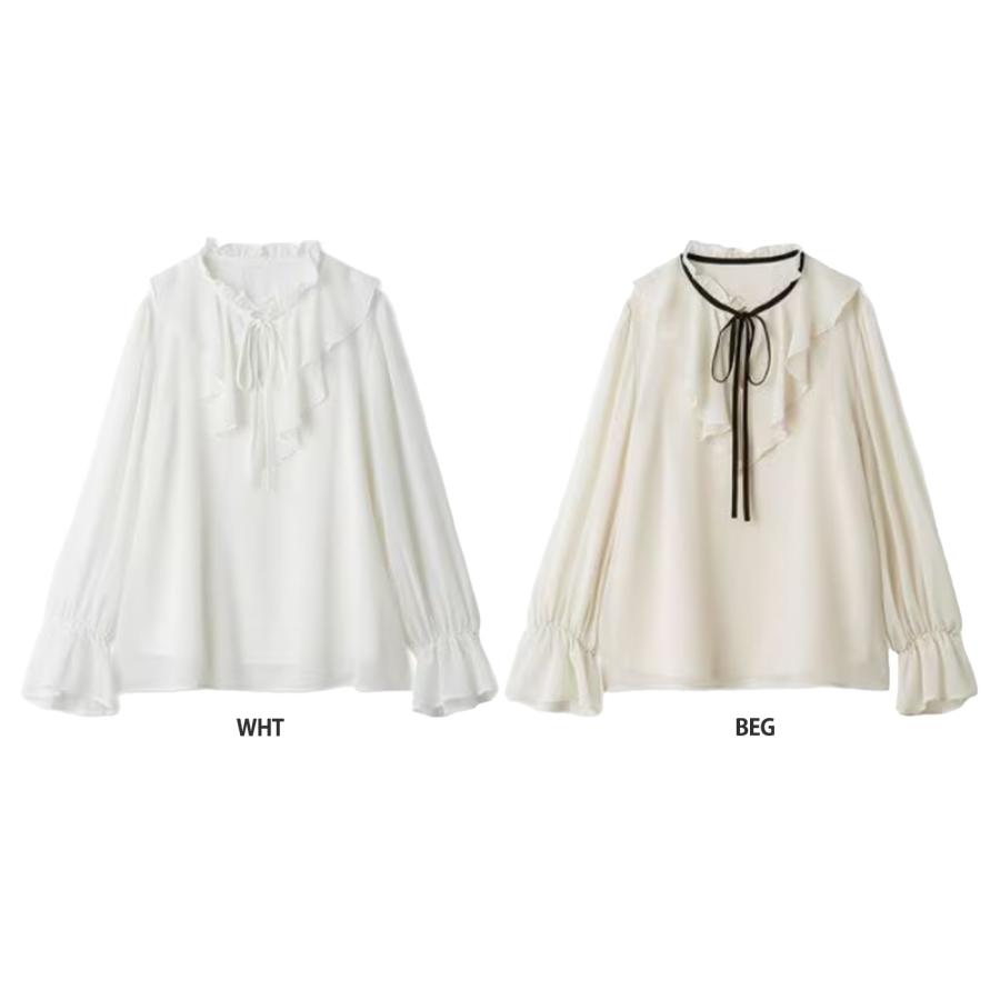 SNIDEL（スナイデル） SALE50%OFF シフォンボウタイブラウス