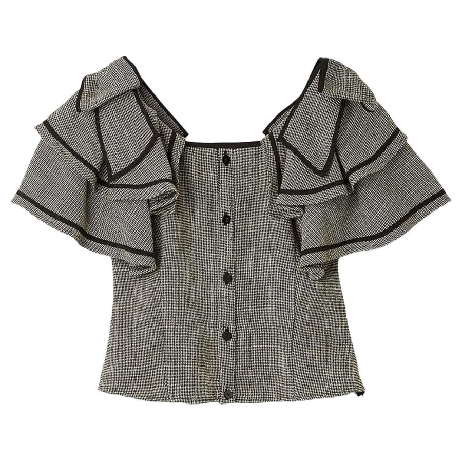 snidel スクエアスリーブブラウス 新品 SNIDEL SALE50%OFF スナイデル スクエアスリーブブラウス