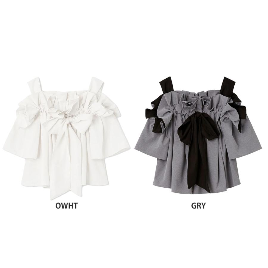 snidel スナイデル　オフショルリボンブラウス　新品未使用タグ付き　今期新作 SNIDEL｜オフショルリボンブラウス | Rakuten Fashion(楽天