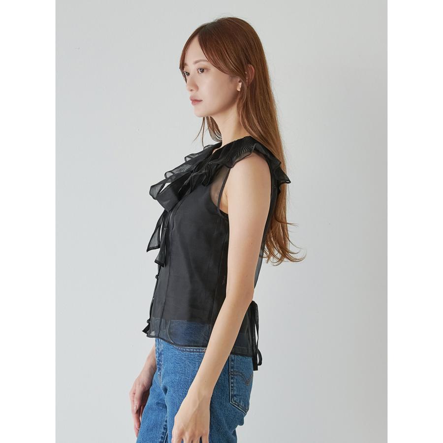 SNIDEL（スナイデル） SALE50%OFF ビッグカラーシアーブラウス