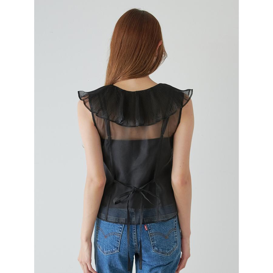 SNIDEL（スナイデル） SALE40%OFF ビッグカラーシアーブラウス