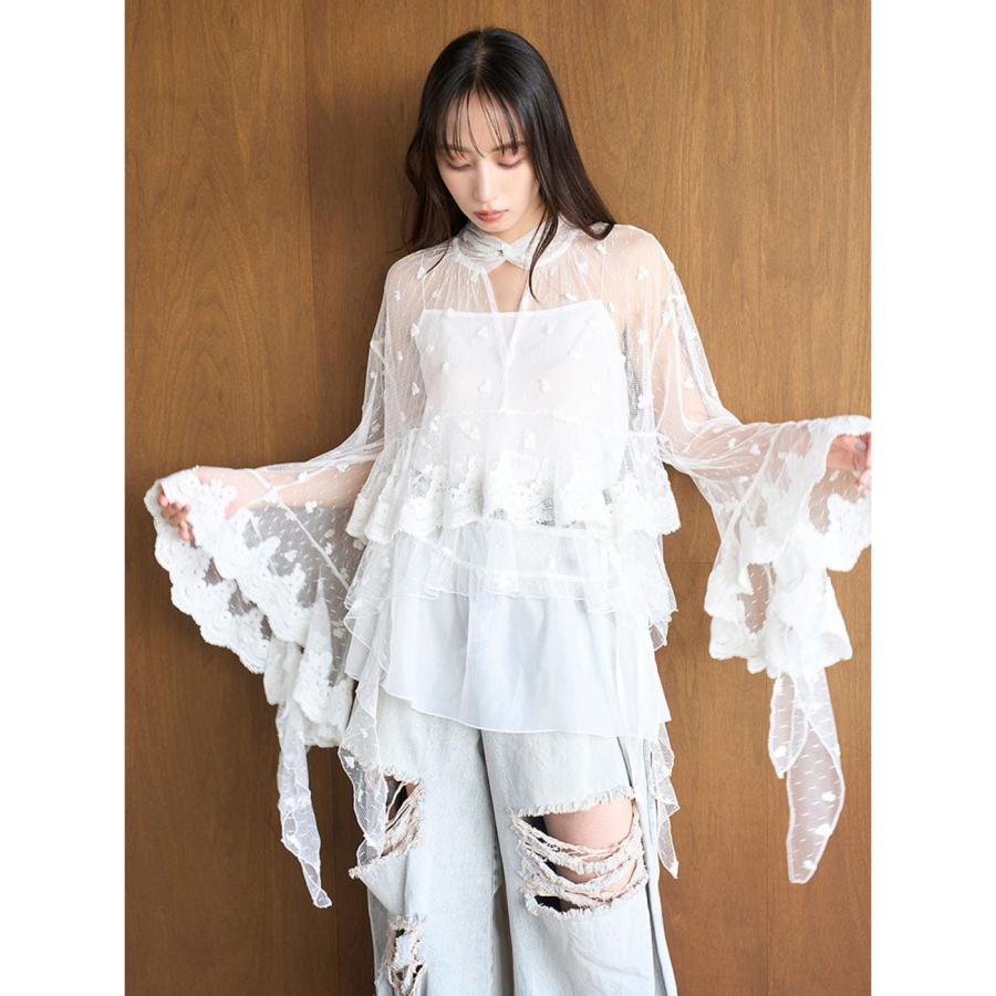 SNIDEL（スナイデル） SALE30%OFF チュールエンブロイダリーレース