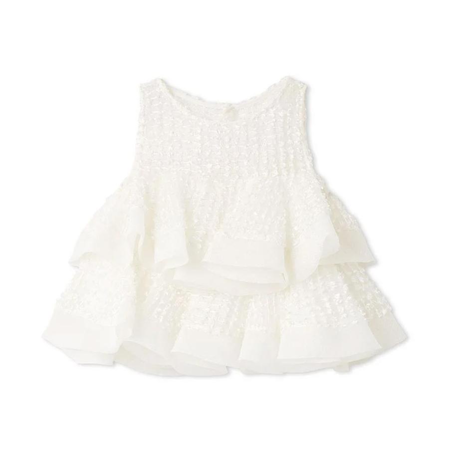 SNIDEL（スナイデル） (予約) ラッフルジャガードボリュームブラウス