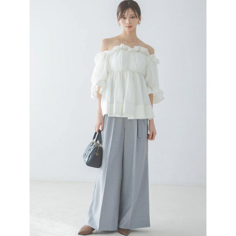 SNIDEL（スナイデル） (予約) ボリュームギャザーフリルチュニック