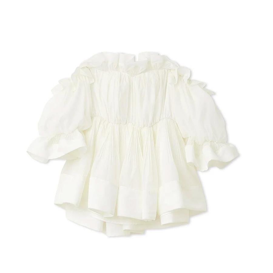 SNIDEL（スナイデル） (予約) ボリュームギャザーフリルチュニック