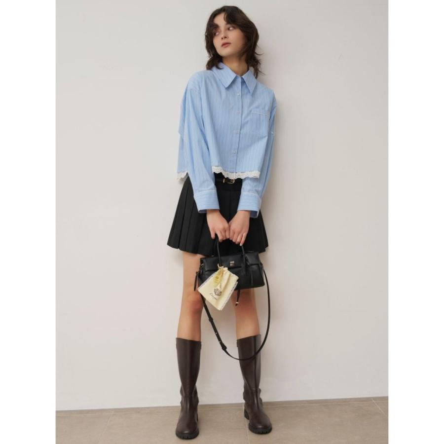 SNIDEL（スナイデル） SALE40%OFF レースディティールストライプシャツ