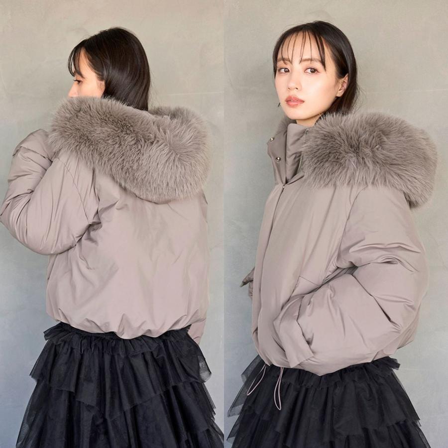 SNIDEL（スナイデル） 西川フードファーショートダウン swfc255023