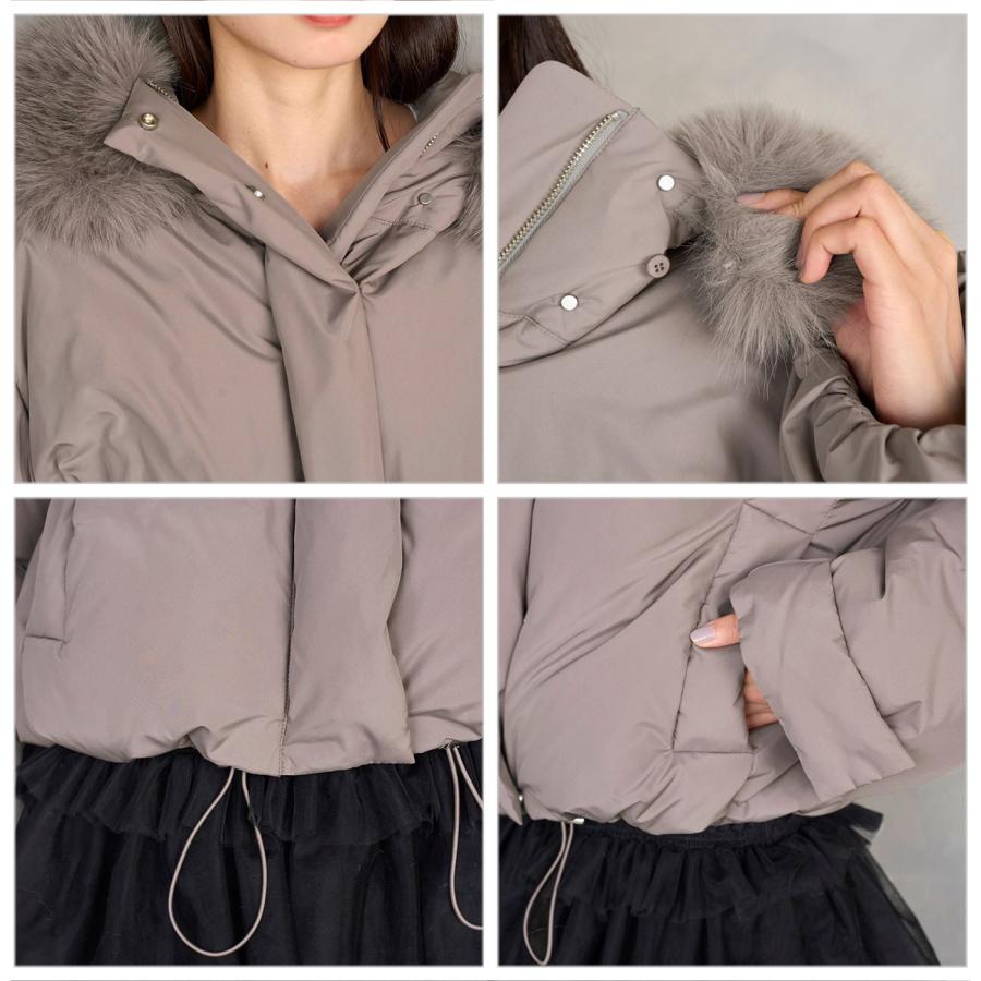 SNIDEL（スナイデル） 西川フードファーショートダウン swfc255023