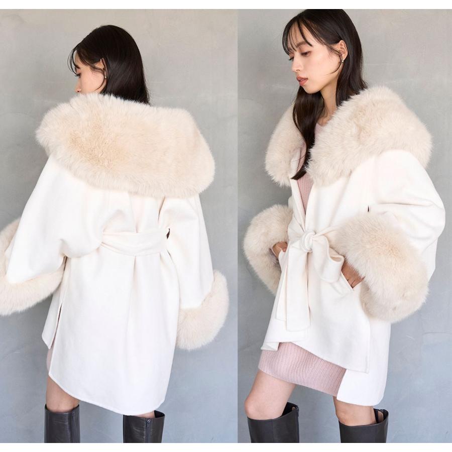SNIDEL（スナイデル） ファーケープコート swfc255059 レディース