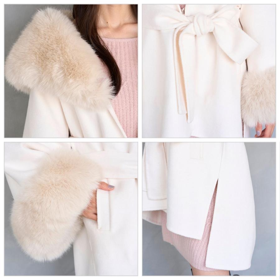 SNIDEL（スナイデル） SALE30%OFF ファーケープコート swfc255059