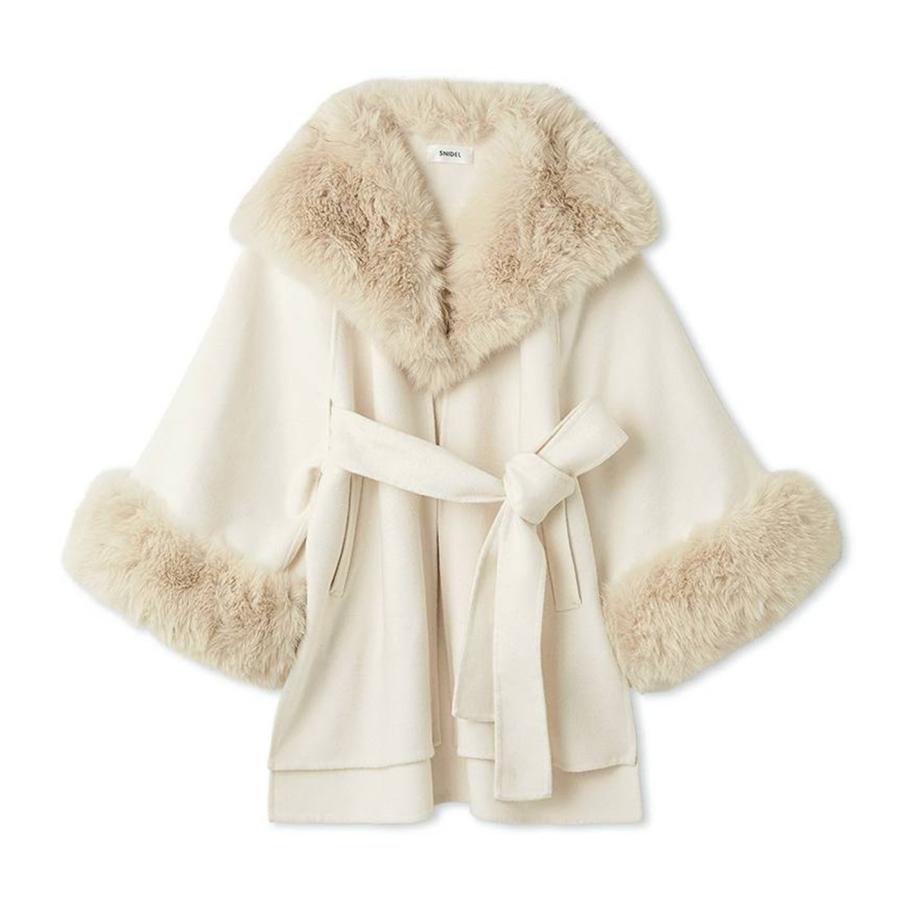 SNIDEL（スナイデル） SALE30%OFF ファーケープコート swfc255059