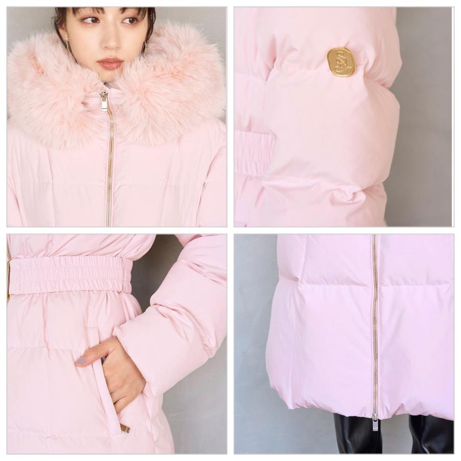 snidel スナイデル　【コートラボ】　ピンク　コート　アウター SNIDEL カラーダウンコート ピンク -ファッション通販 FASHION WALKER