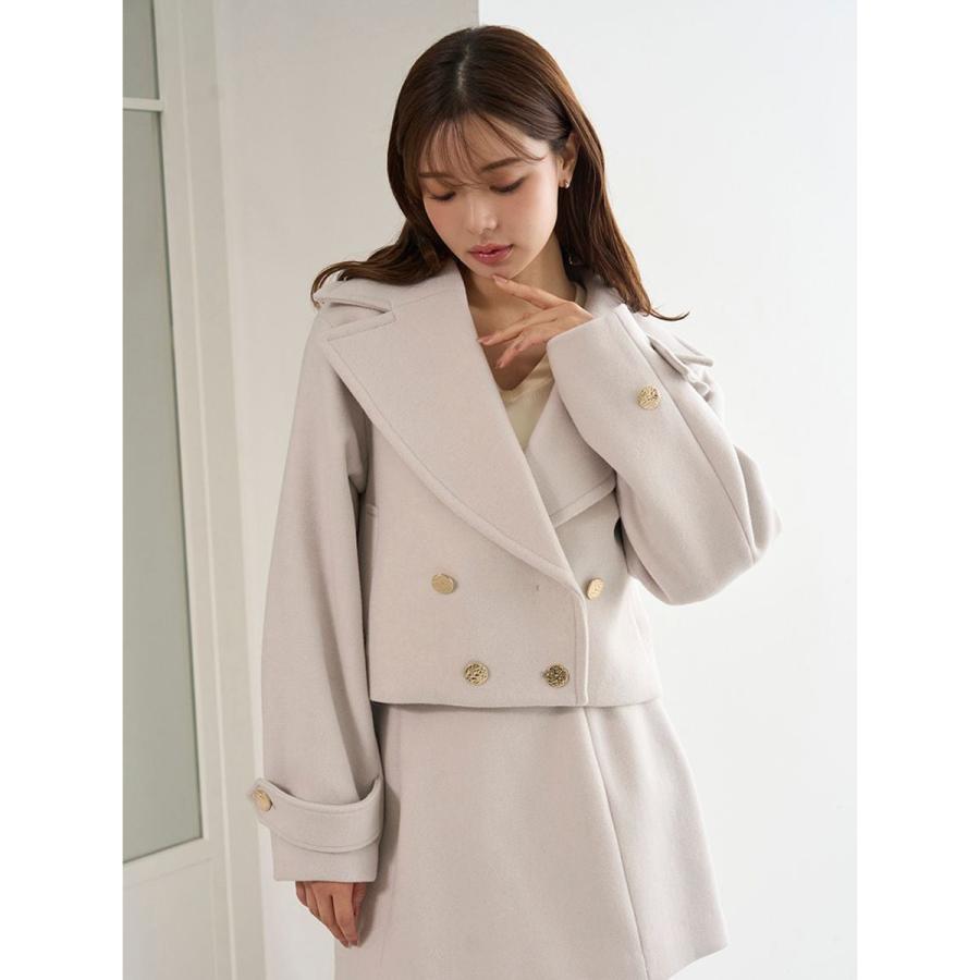 SNIDEL スナイデル フィット&フレアジャケットコート ミニ丈コート 中古・古着通販】Snidel (スナイデル) フィット&フレアジャケット