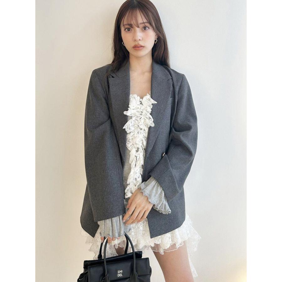 SNIDEL グレー ダブルブレスト テーラードジャケット SNIDEL（スナイデル） ＼期間限定12%OFF／即日発送(火曜除く)/SNIDEL