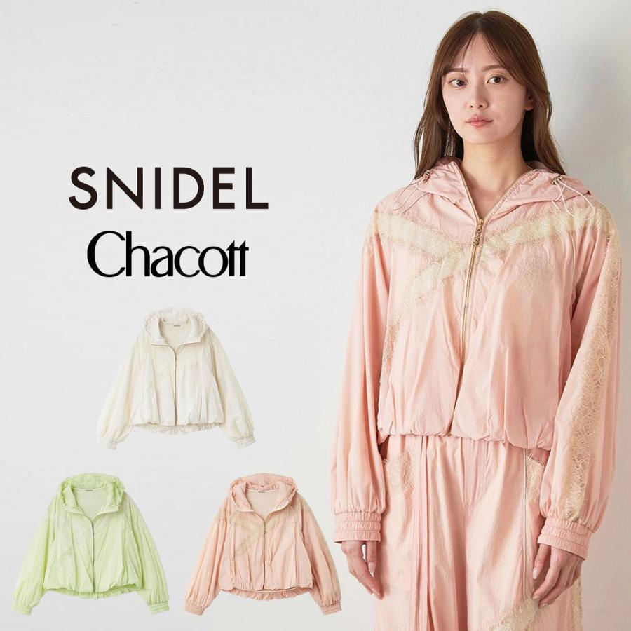 SNIDEL 【Chacott】コラボナイロンレースブルゾン Chacott】コラボナイロンレースブルゾン(ブルゾン)｜アウター｜SNIDEL