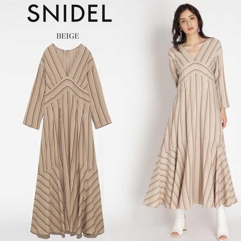 店長大暴走 クリアランスsale スナイデル 新品未使用タグ付 Online限定 ジャガードストライプワンピース 今だけ限定価格 Www Dcatala Com