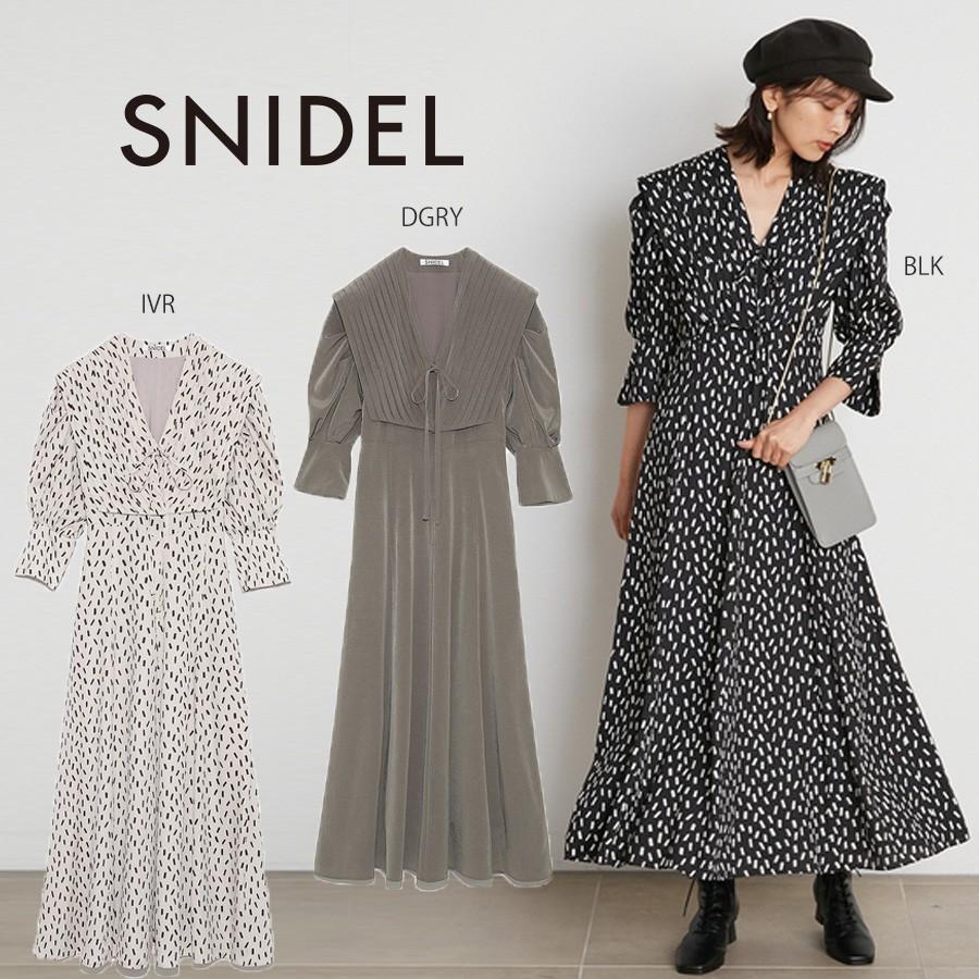 Snidel スナイデル 通販 ビッグカラークラシカルワンピース Swfo 21秋冬 レディース ドレス ロング丈 Swfo セレクトショップムー ヤフー店 通販 Yahoo ショッピング