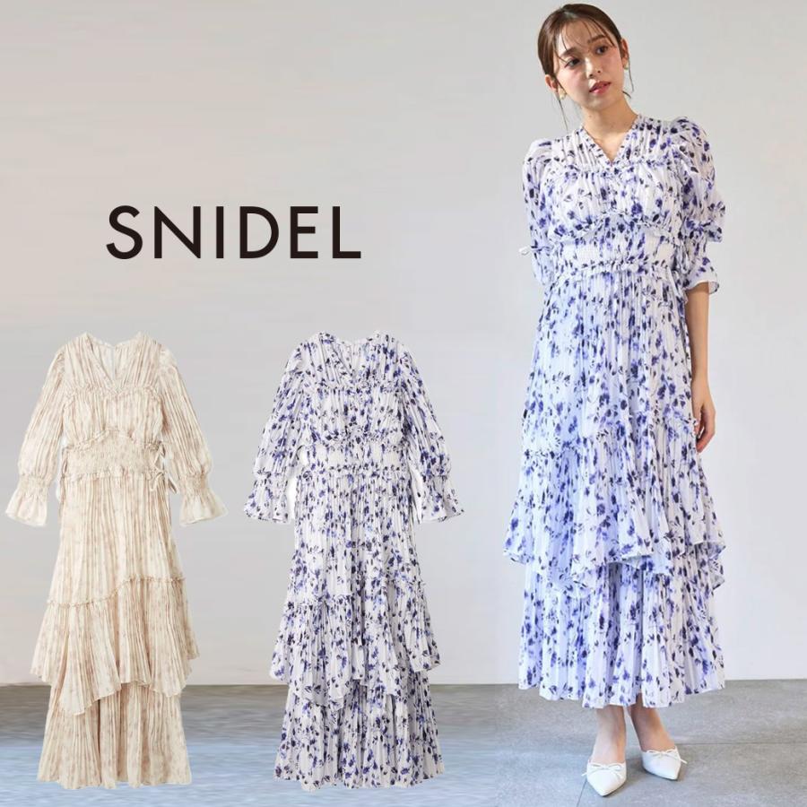 SNIDEL スナイデル ワッシャープリーツワンピース swfo251122 