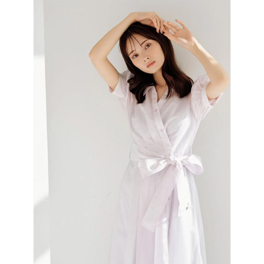 SNIDEL SALE10%OFF スナイデル カシュクールシャツワンピース